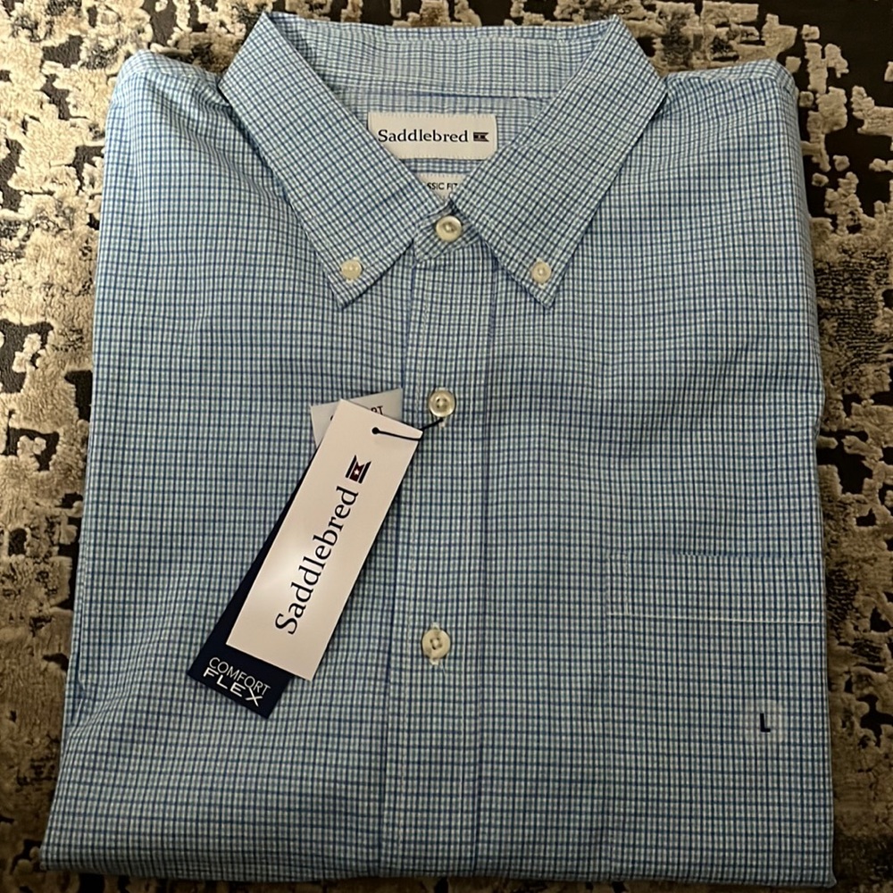 Saddlebred Comfort Flex Long Sleeve Shirt Size L